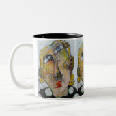 Red Mascara Tweekleurige Koffiemok (Links)