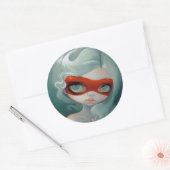 "Red Mask" Sticker (Envelop)