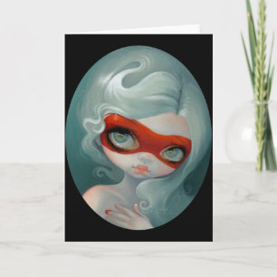 "Red Mask"-Wenskaart Kaart