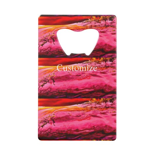 Red Maui Waves Thunder_Cove Creditkaart Flessenopener (Voorkant)