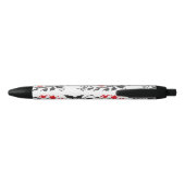 Red May lily Zwarte Inkt Pen (Achterkant)