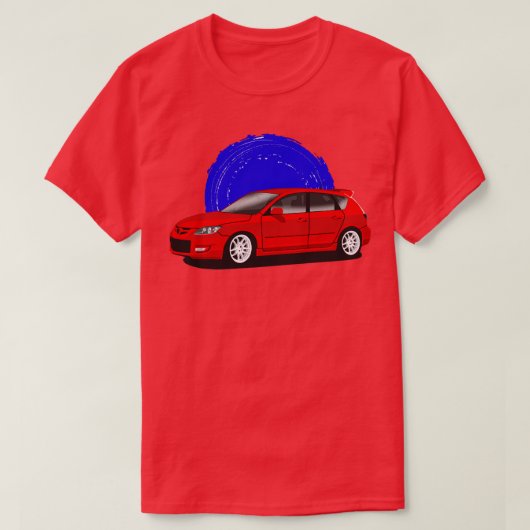 Red Mazda 3 MPS T-shirt (Design voorkant)