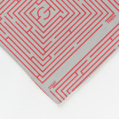 Red Maze Fleece Deken (Hoek)