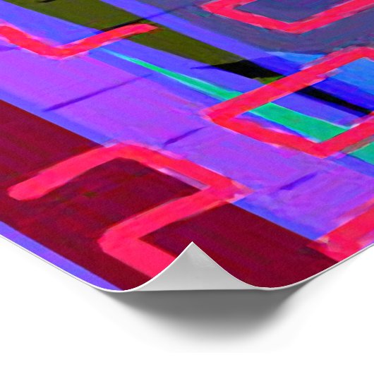 Red Maze Poster (Hoek)