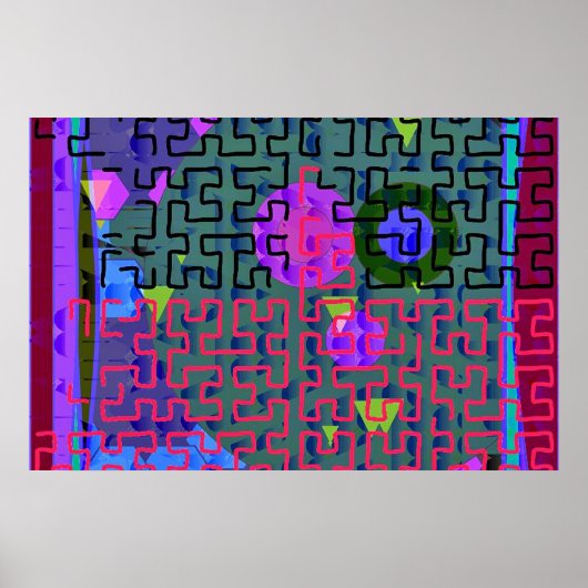 Red Maze Poster (Voorkant)