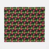 Red McIntosh Apples Natuur Art Pattern Fleece Deken (Voorkant (Horizontaal))