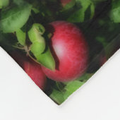 Red McIntosh Apples Natuur Art Pattern Fleece Deken (Hoek)