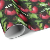 Red McIntosh Apples Natuur gepersonaliseerd Cadeaupapier (Rol Hoek)