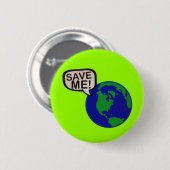 Red me - Aarde Ronde Button 5,7 Cm (Voorkant /achterkant)