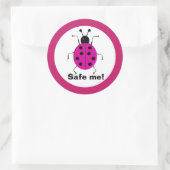 Red me, bescherm natuur, gepersonaliseerd, ronde sticker (Tas)