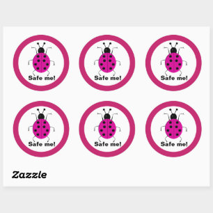 Red me, bescherm natuur, gepersonaliseerd, ronde sticker
