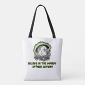 Red me - Draag uw bericht, inspireer verandering! Tote Bag (Achterkant)