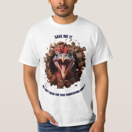 Red me kalkoen t-shirt (Voorkant)