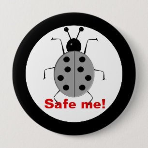 Red me! Lieve kleurrijke lieveheersbeestjes,gepers Ronde Button 4,0 Cm