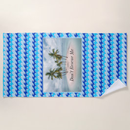 Red me niet strandlaken