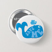 Red me wat water! ronde button 5,7 cm (Voorkant /achterkant)