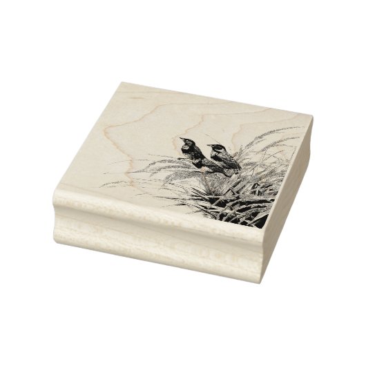 Red Meadowlark postzegel Rubberstempel (Stempel)