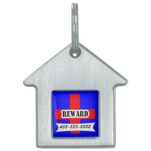 Red Medic Alert Beloning Huisdier Naam Sjabloon Hu Huisdieren Naamplaatje