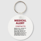 *~* Red Medical Alert ICE QR AP38 Cross Sleutelhanger (Achterkant)