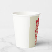 Red Medical Hand Symbol Healthcare Papieren Bekers (Rechts)