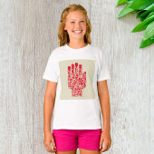 Red Medical Hand Symbol Healthcare T-shirt
