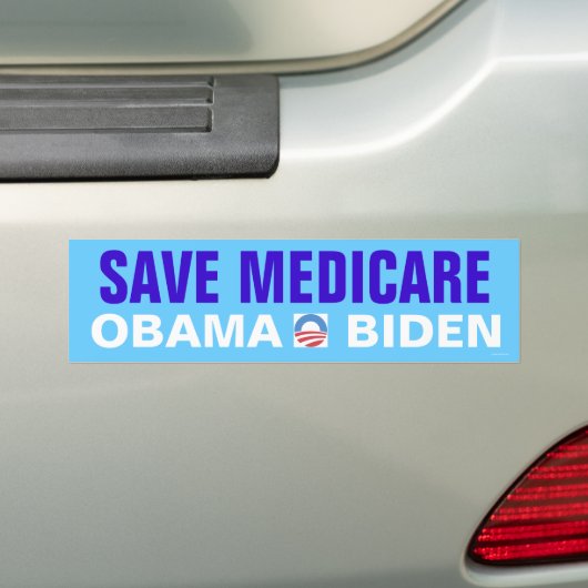 Red Medicare Obama Biden Bumpersticker (Op auto)