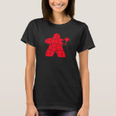 Red Meeple Puzzle Board Game  I'm Always Red Meepl T-shirt (Voorkant)
