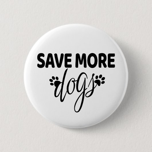 Red meer honden ronde button 5,7 cm (Voorkant)