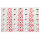 Red Megaphones Cheerleader Design Stof (Fat Quarter)
