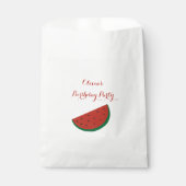 Red Melon Watermelon Zomer verjaardagsfeestje Bedankzakje (Voorkant)