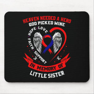 Red Memorial geeft Little Sister Heart Disease weg Muismat