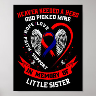 Red Memorial geeft Little Sister Heart Disease weg Poster