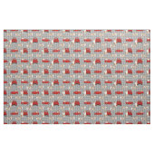 Red Merle Aussie en rode vrachtwagen Stof (Fat Quarter)