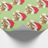 Red Merle Aussie-kerstcadeautje Cadeaupapier (Hoek)