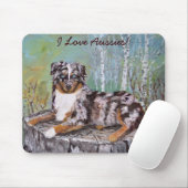 Red Merle Aussie - Mooie ventilator Muismat (Met muis)