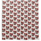 Red Merle Cattle Dog Heart Douchegordijn (Voorkant)