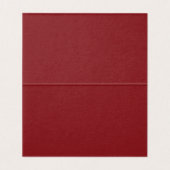 Red Merlot Harlequin Checkered Folded Place Cards Kaart (Binnenkant ongevouwen)