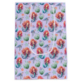 Red Mermaid Gift Bag in Purple Medium Cadeauzakje (Achterkant)