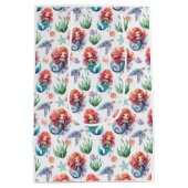 Red Mermaid Gift Bag in White Medium Cadeauzakje (Achterkant)