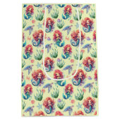 Red Mermaid Gift Bag in Yellow Medium Cadeauzakje (Achterkant)