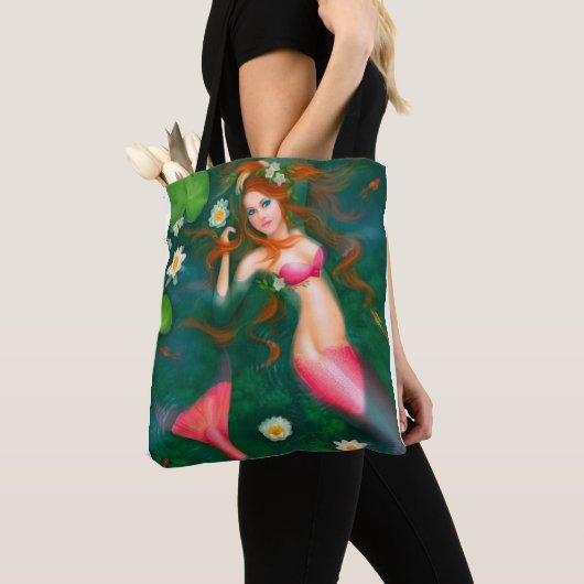 Red Mermaid Tote Bag (Dichtbij)