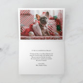 Red Merry Alles en Happy Altijd Foto Feestdagen Kaart (Binnen)