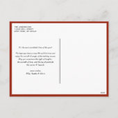 Red Merry Alles en Happy Altijd Foto Feestdagenkaart (Achterkant)