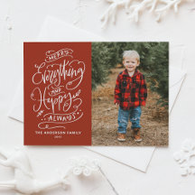 Red Merry Alles en Happy Altijd Foto