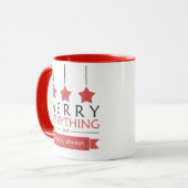 Red Merry Alles Holiday Mok (Voorkant links)