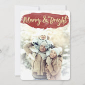 Red Merry & Bright Waterverf Vaste kaart (Voorkant)