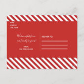 Red Merry & Bright White Gold Holiday Foto Feestdagenkaart (Achterkant)