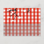 Red Merry Christmas Briefkaart (Achterkant)