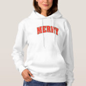Red Merry Christmas Design Hoodie (Voorkant)