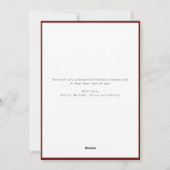 Red Merry Christmas script 3 fotocollage Feestdagenkaart (Achterkant)